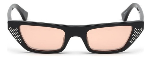 Lentes De Sol Guess Forma Cat Eye Color Negro Unisex Color De La Lente Rosa Diseño Ocean