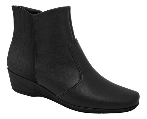 Bota Feminina Piccadilly Cano Curto Salto Anabela Ref 143200