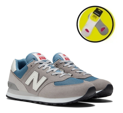 Zapatillas New Balance Hombre Ml574ow2 +medias Gratis!