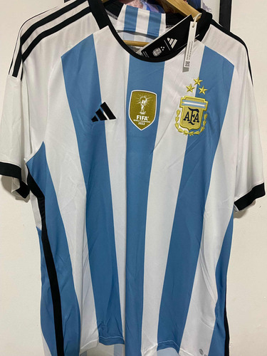 Camiseta Selección Argentina 2022 Parche Campeón Del Mundo