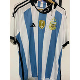 Camiseta Selección Argentina 2022 Parche Campeón Del Mundo