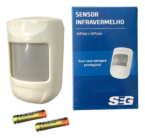 Sensor Alarme Passivo Infra De Movimento Sem Fio Ivp200 Seg