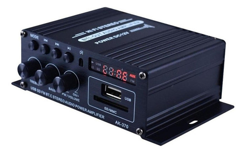 Mini Amplificador De Audio Bluetooth 12v Fm Usb Ed