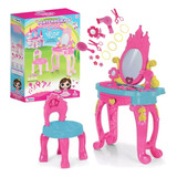 Brinquedo Penteadeira Princesa Infantil Salão Beleza Camarim