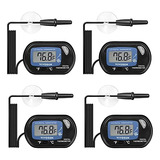 Vivosun 4-pack Lcd Acuario Termómetro Tanque De Peces Agua T