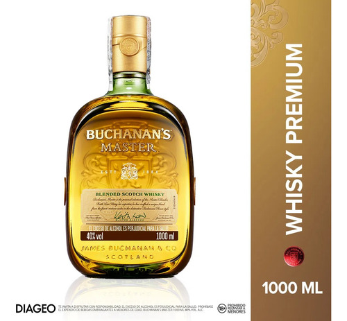 Buchanan's Master Whisky Escocés 1000 M - mL a $185