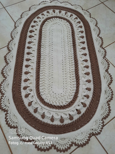 Tapete Croche Com 1,34m X 0,88m