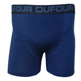 Boxer Liso Algodón Y Lycra Con Elástico Dufour 12058 Pack X4