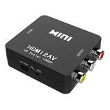 Hdmi A Rca, Convertidor Hdmi A Av Okubox 1080p 3rca Cvbs Con