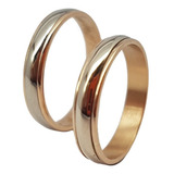 Anillo Alianzas Oro 18k Bicolor 