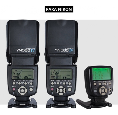 Kit 2 Flash Yongnuo Yn560iv + Controlador 560txii Para Nikon