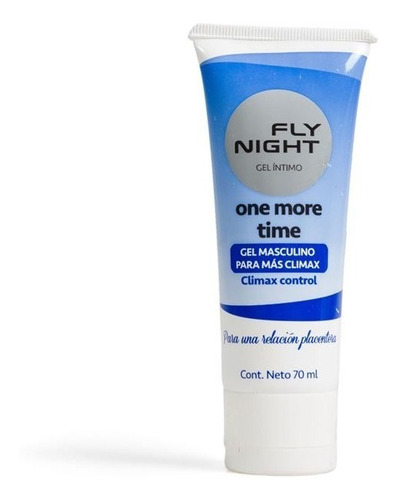 Gel Lubricante Masculino Fly Night One More Time Sabor Sin Sabor