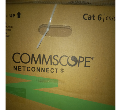 Cable De Red  Utp Cat 6 Commscope Amp Bobina 305m Azul