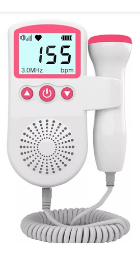 Monitor Fetal Doppler Ultrasonido Bebé Latidos Corazón Color