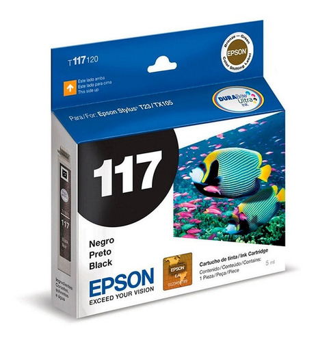 Cartucho Epson 117 Negro T117 Original  T23 Tx105 T24