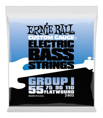 Encordado Flatwound Ernie Ball 2802 Bajo 4 Cuerdas