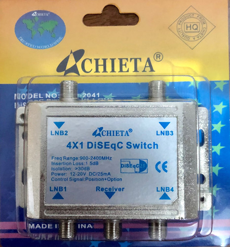 Chave Diseqc 4x1 Chieta Heavy Duty