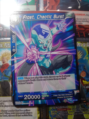 Frost, Chaotic Burst-carta Dragon Ball Bandai