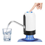 Dispensador Agua Electrico Recargable Usb Bomba Color Blanco