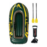 Bote Inflable Seahawk 2p + Remos E Infiador Intex 17790/4 Mm