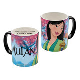 Mug Mágico Taza Mulán Disney Princesa Regalo