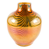 Vaso Carnival Glass Imperial Art Anos 20 Americano Antigo