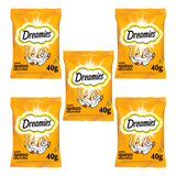 Petisco Dreamies Queijo 40g 5 Unid  Gatos Adultos Nuggets