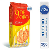 Bizcochos De Grasa 9 De Oro Galletitas Saladas Pack X12