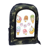 Mochila Camuflada Kawaii Kawai Kaway A35