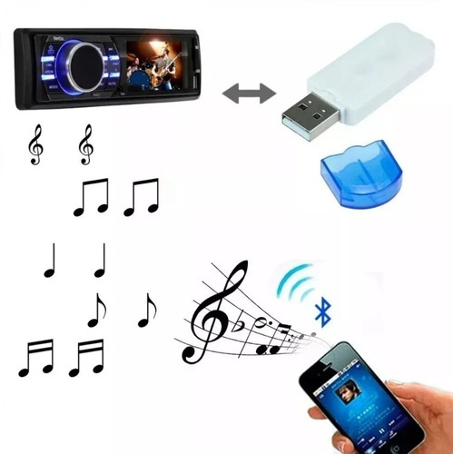 Adaptador Receptor Bluetooth Usb Pendrive Carro Musica