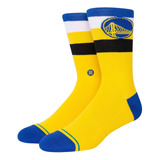 Meia Stance Golden State Warriors Amarela Com Azul Royal