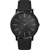 Reloj Timex Para Hombre Gallary De 40 Mm - Correa Negra Esfe