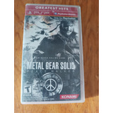 Juego Metal Gear Solid Peace Walker Sony Psp