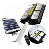 Suburbana Led 200w (1800w) Con Control Remoto Y Panel Solar Color Negro