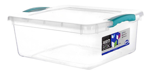 Caja Organizadora 15 Litros 42x32x16 Cm Transparente Afj