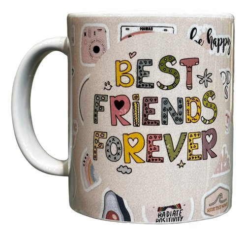 Taza De Ceramica Best Friends Forever Dia Del Amigo Cafe Te