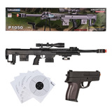 Rifle Airsoft P1050 Combo Laser, Pistola Resorte P211 Xtr P