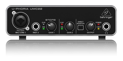 Behringer U-phoria Umc22 Interfaz De Audio Usb