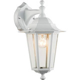 Farol Lampara Pared Blanco Para Exterior Resiste Sol Y Agua