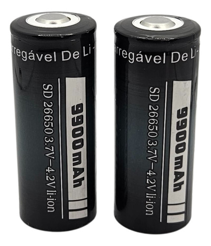 Bateria 26650 3.7/4.2v 9900mah Pila 26650 (2 Unidades)