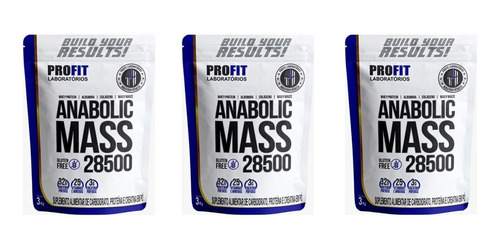 Kit Massa Muscular - 28500 3kg - Profit + Promoção