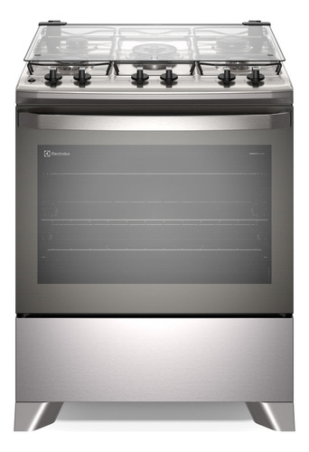 Fogão 5 Bocas Electrolux À Gás Fe5ic Mesa Inox Efficient 110