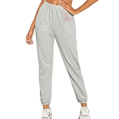 Pantalones Deportivos Mujer Jogger Con Bolsillos Casual Gym