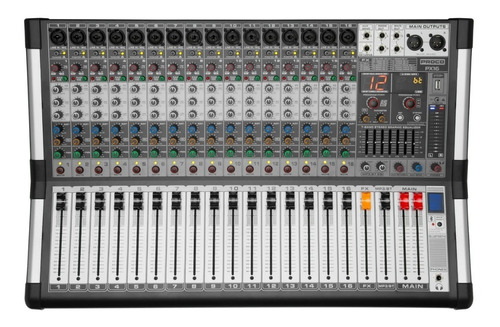 Proco Px-16 Consola Audio Mixer Potenciada 16 Canales Usb Bt