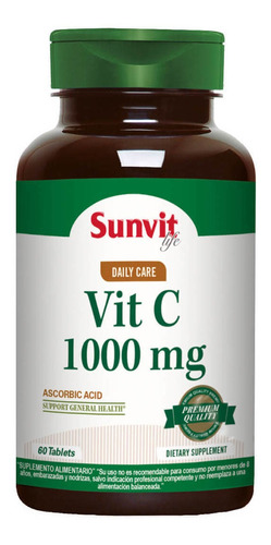 Sunvit Life - Vitamina C 1000 Mg. 60 Tabletas