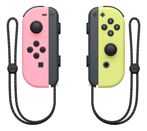 Controle Joy Con Rosa(l) E Amarelo(r) Pastel Nintendo Switch