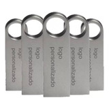 Kit 40 Memorias Usb 16gb Personalizadas Logo Laser Metal /i Color Plateado Metalica