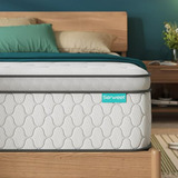 Colchón Queen Memory Foam Híbrido Compatible Con Somier.