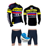 Ciclismo Jersey Maillot Licra + Lycra Pantaloneta Badana Gel