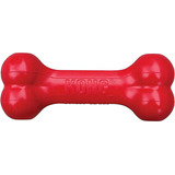 Kong Goddie Juguete Hueso Clásico Rellenable Perro Grande Color Rojo